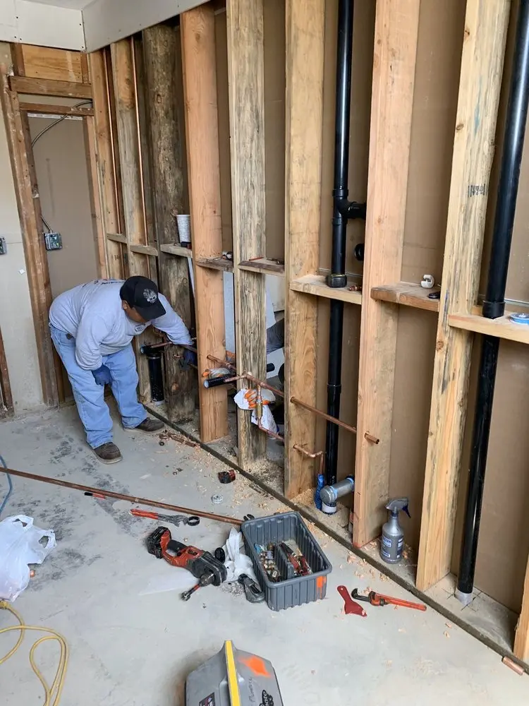 Commercial rough-in plumbing for Gas Line Repair in Georges